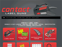 Tablet Screenshot of contactlabelgun.com